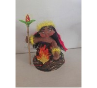 4" Art Doll Pele, Volcano Goddess